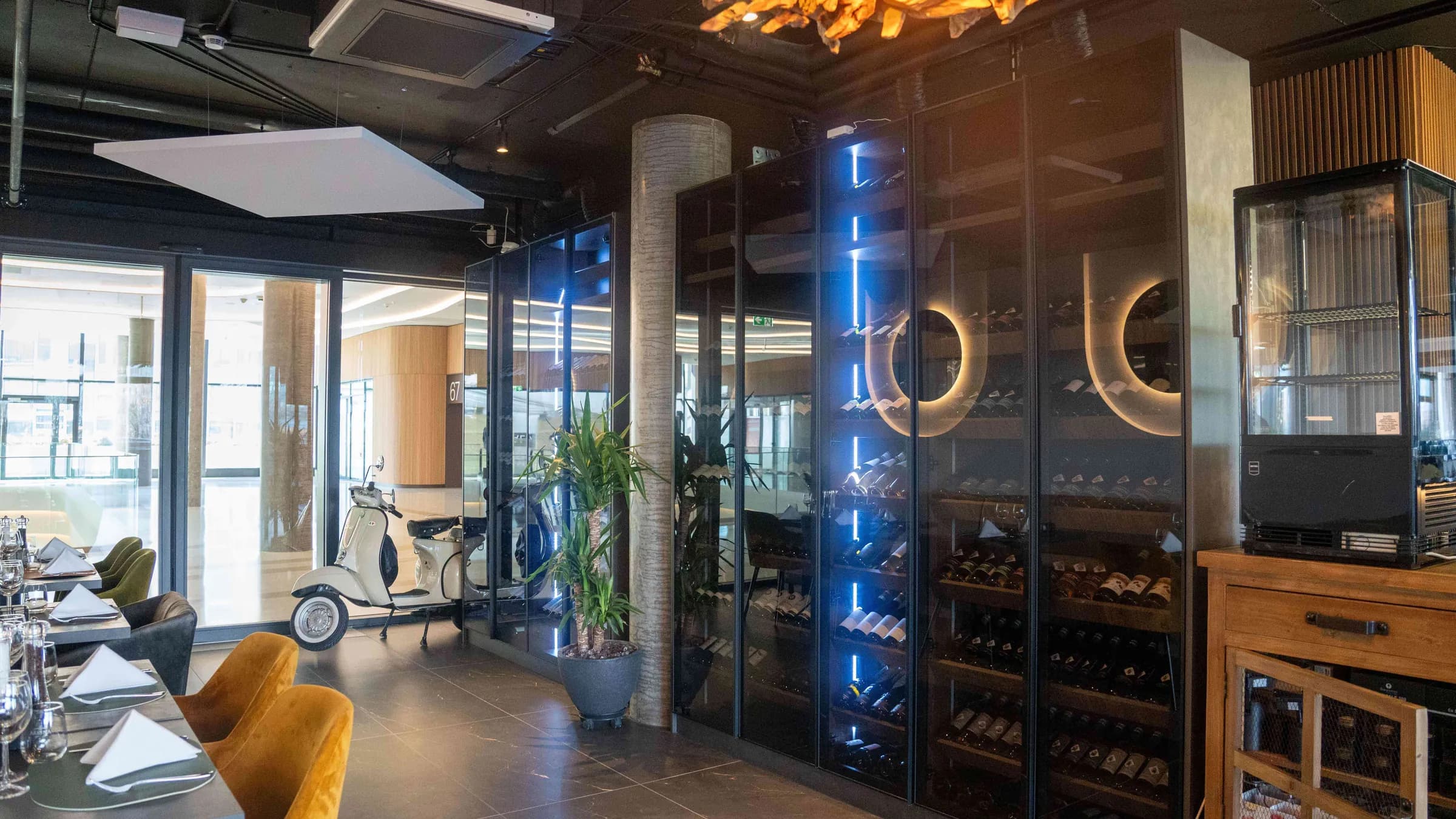 The wine cellar