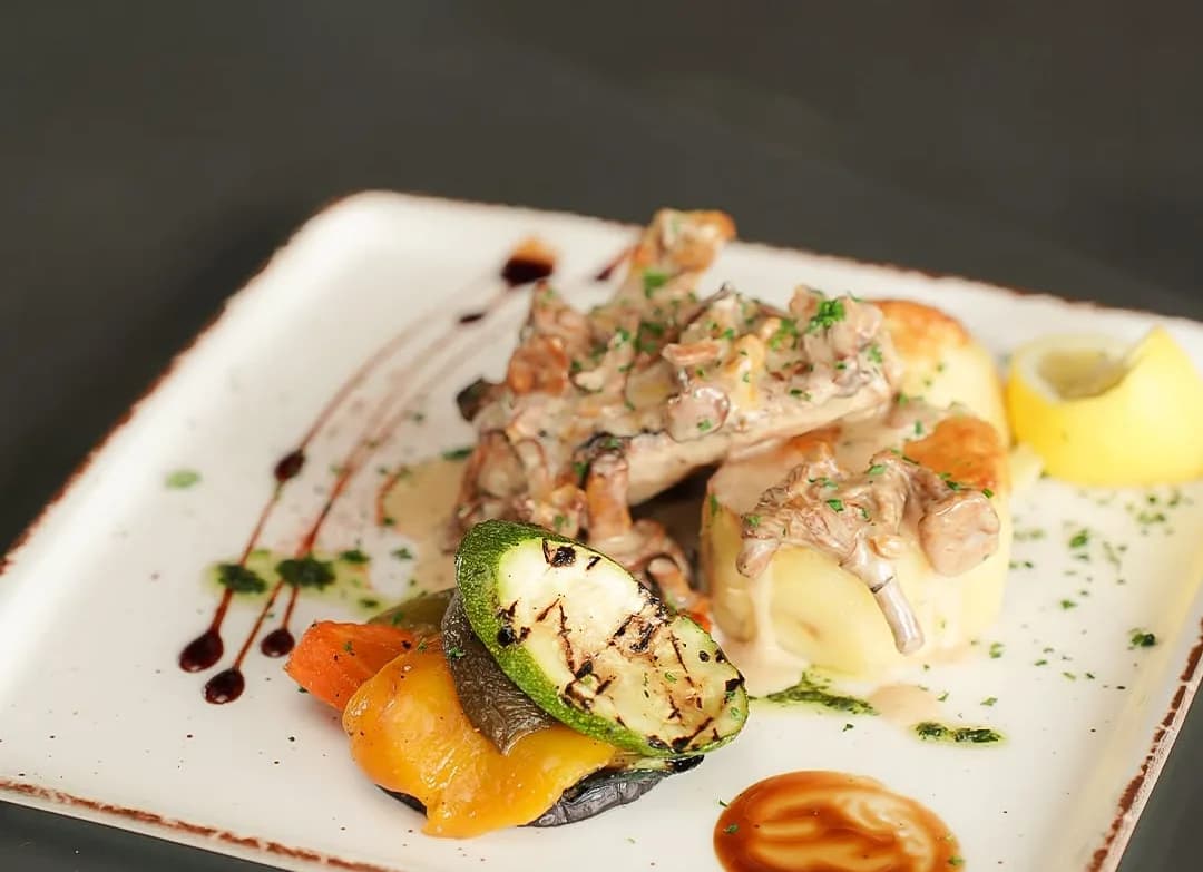 Tortellini with grilled vegetables